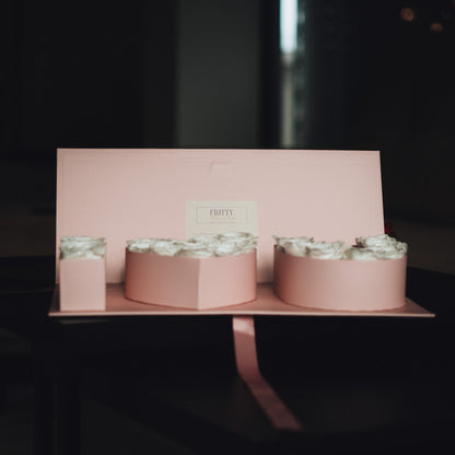 I Love U Box mit echten konservierten Rosen (min. 20 Stück)